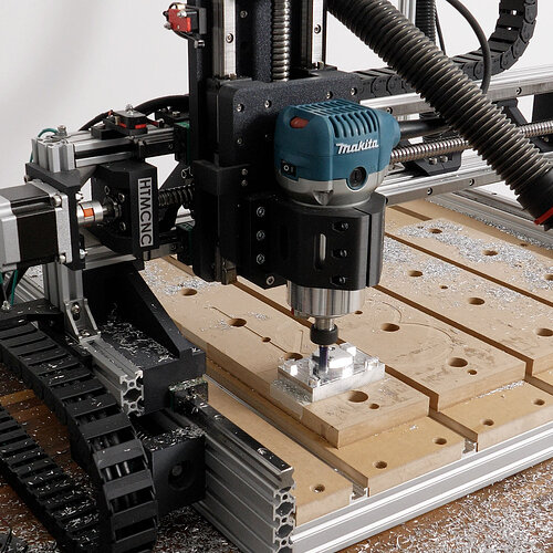 Cutting aluminum with 3D printed CNC - HTMCNC