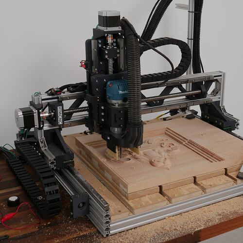 Making a 3D relief with DIY CNC Machine - HTMCNC